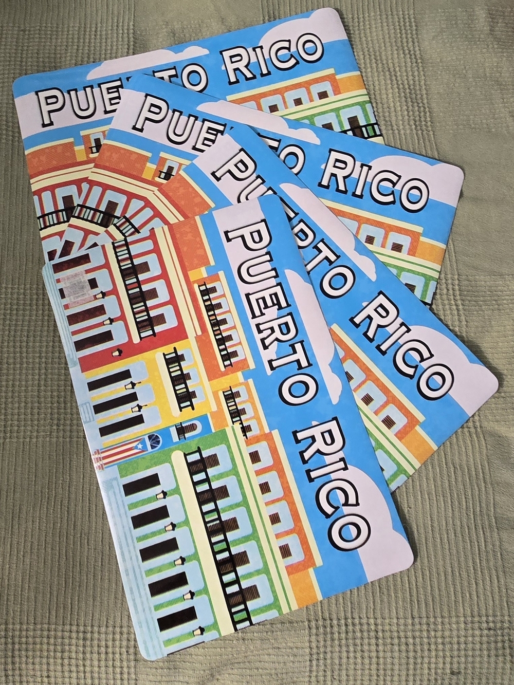 4 Placemats Puerto Rico Colorful Souvenir Placemats (Set)